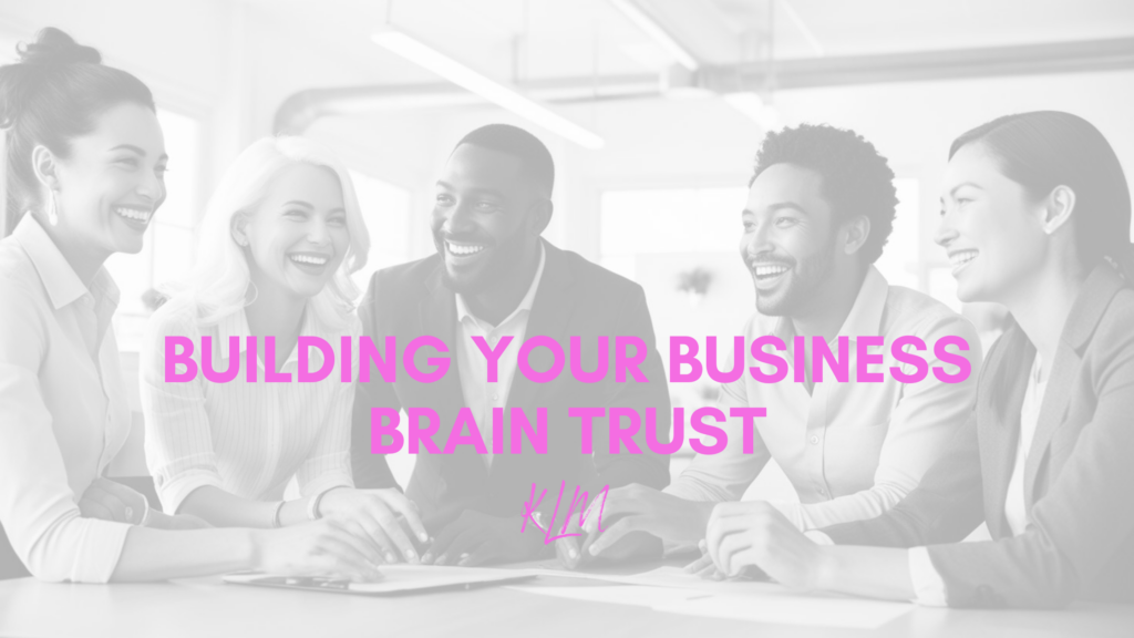 group of entrepreneurs laughing together as a brain trust